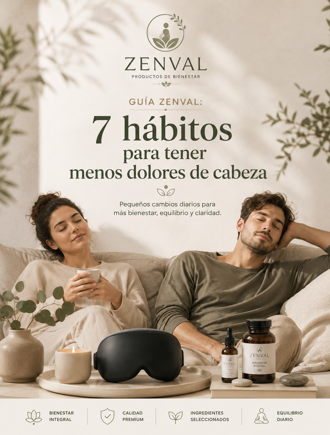 GUÍA DIGITAL ZENVAL : 7 hábitos para tener menos dolores de cabeza