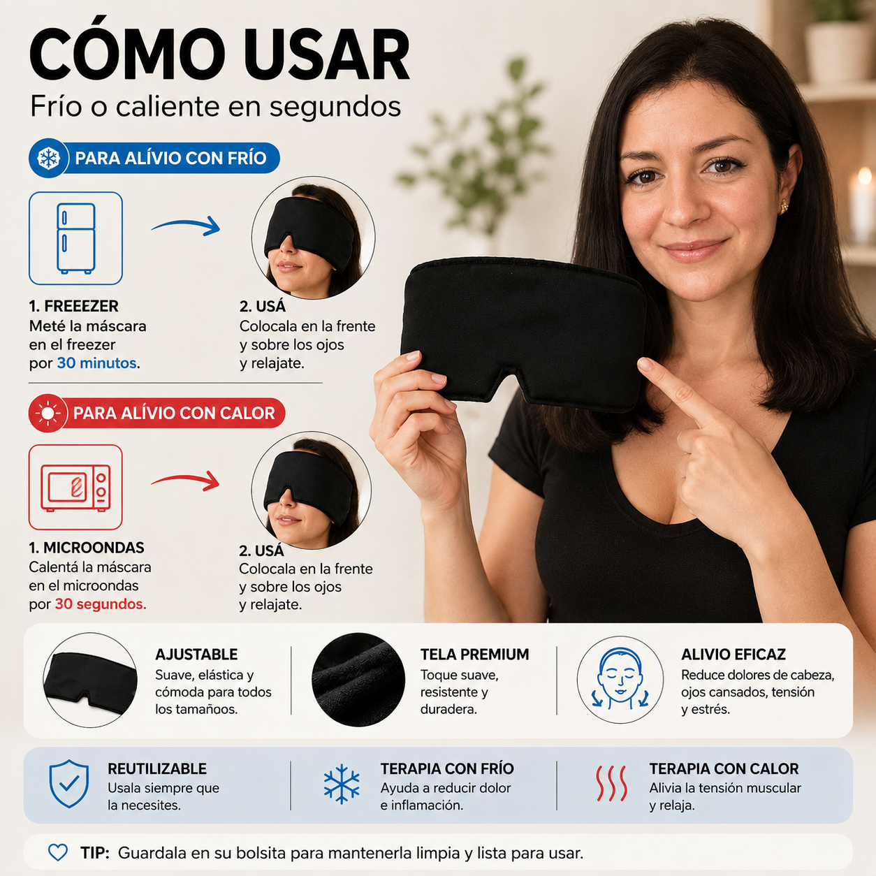 Gorro Zenval — Alivio para la Migraña sin Pastillas