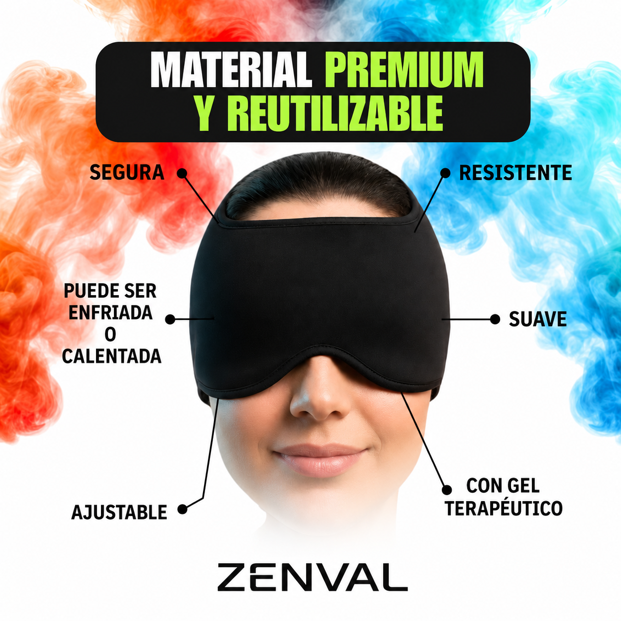 Gorro Zenval — Alivio para la Migraña sin Pastillas