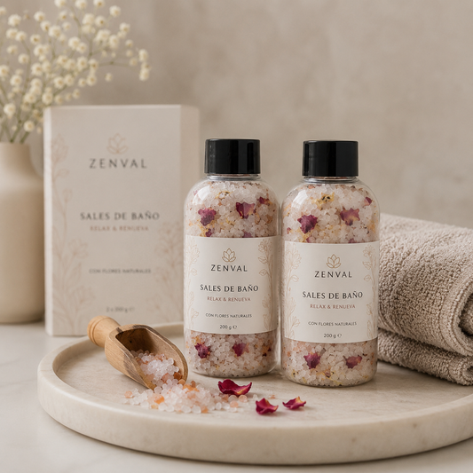 x2 Sales de baño relajantes  100ml c/u